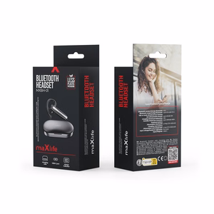 Maxlife wireless headset MXBH-01 with charging case black