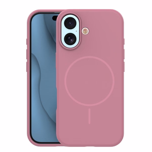 Silicone Thin Mag dėklas iPhone 17 6,3" rožinis
