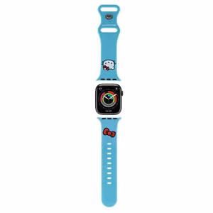 Hello Kitty силиконовый ремешок Kitty Head для Apple Watch 38/40/41мм - синий