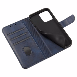 Magnet Case для Samsung Galaxy S23 Ultra чехол с флип-кошельком и подставкой синий