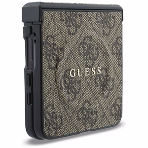 Rudas „Guess 4G Classic MagSafe“ dėklas, skirtas „Samsung Galaxy Z Flip8“