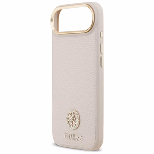 Guess Grained Strass Logo Magnetinis dėklas telefonui iPhone Air rožinė