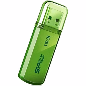 Silicon Power Helios 101 SP016GBUF2101V1N – 16 GB USB-A atmintinė, žalia