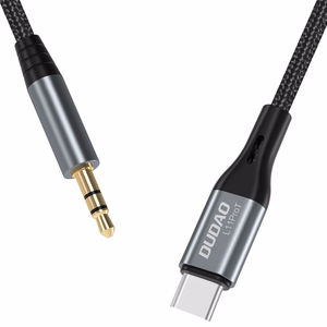 Dudao L11ProT USB-C to 3.5 mm audio cable, 1.0 m, Black