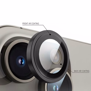 Grūdintas stiklas Tel Protect Titanium Lens 99% AR on camera for Samsung Galaxy S26 black (lęšis 3 vnt.)