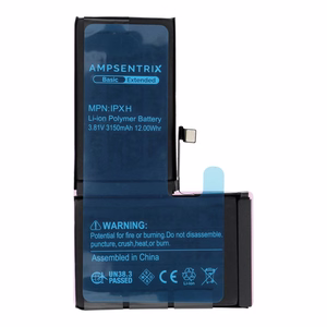 AmpSentrix Basic baterija iPhone X (didelė talpa 3150 mAh)