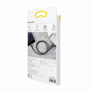 Кабель Baseus Cafule USB Lightning 2,4A 1м (серо-чёрный)