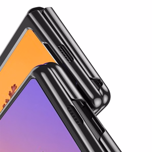 Plating Case чехол для Samsung Galaxy Z Fold 4 чехол с металлической рамкой синий