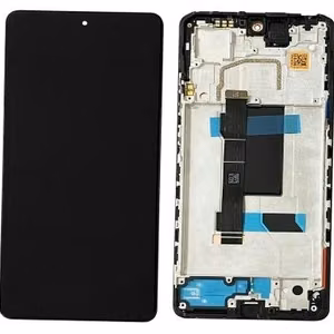 LCD ekranas Xiaomi Redmi Note 12 Pro 5G/Poco X5 Pro 5G su jutikliniu ekranu su rėmeliu Midnight Black originalus (naudotas, kokybės klasė A)