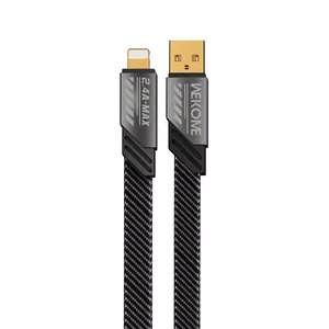 Кабель WEKOME WDC-190 Mecha Series USB-A–Lightning для зарядки и передачи данных, 1 м, цвет Tarnish