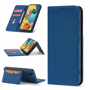 Magnet Card Case чехол для Samsung Galaxy A13 5G кошелёк-чехол с держателем для карт синий