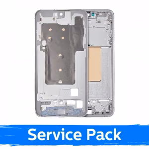 Mid-Frame Compatible with Samsung S721 S24 FE / Silver / (Service Pack)