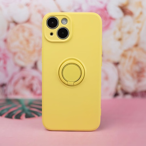 Dėklas telefonui su piršto laikikliu Xiaomi Redmi Note 13 Pro Plus 5G (global) geltonas