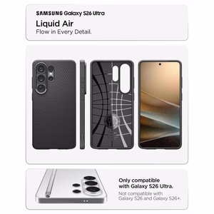 Spigen Liquid Air чехол для Samsung Galaxy S26 Ultra - чёрный