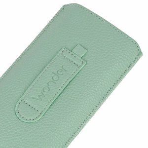 WONDER Deko Pouch Case (Size XL) for Iphone 15/15 Pro/Iphone 16/16 Pro/Samsung S24/S24 Plus/S25/S25 Plus/A53/A55 5G green