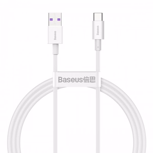 USB кабель Baseus Superior с USB на Type-C 66W 1.0м белый CATYS-02