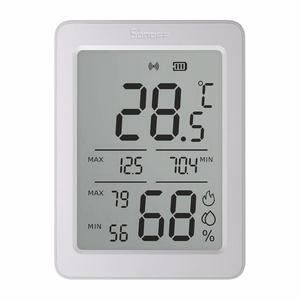 SONOFF ZigBee SNZB-02DR2 temperatūros ir drėgmės jutiklis, 2 vnt.