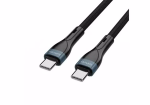 Кабель USB-C – USB-C PremiumCord 60W 1 м, черный