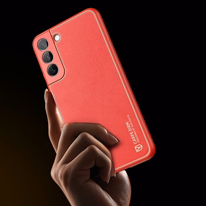 Dux Ducis Yolo элегантный чехол из экологической кожи для Samsung Galaxy S22+ (S22 Plus) красный