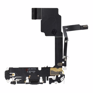 Оригинальный шлейф разъёма зарядки USB для iPhone 15 Pro, снятый с донорского устройства, — чёрный