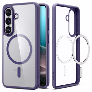 Spigen Ultra Hybrid Mag MagSafe dėklas skirtas Samsung Galaxy S26 - skaidrus violetinis