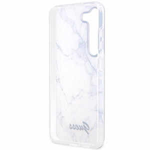 Guess GUHCS23SPCUMAH S23 S911 белый/белый жёсткий чехол Marble