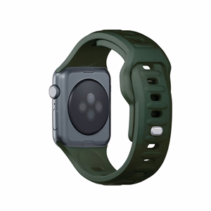 38/40/41/42 mm Dark Green (small) - 3mk Silicone Watch Strap for Apple
