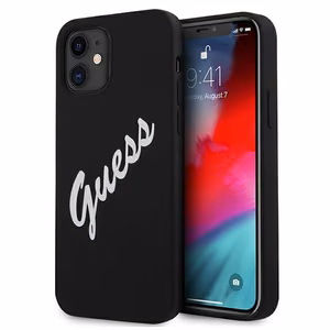 Guess GUHCP12SLSVSBW iPhone 12 mini 5.4" black and white hardcase Silicone Vintage