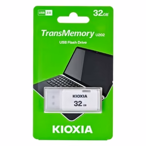 Kioxia TransMemory U202 USB atmintinė 32 GB USB Type-A 2.0 balta