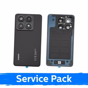 Xiaomi 14T Pro galinis dangtelis, titano juodos spalvos (Titan Black; gamintojo serviso pakuotė)
