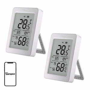 SONOFF ZigBee SNZB-02DR2 temperatūros ir drėgmės jutiklis, 2 vnt.