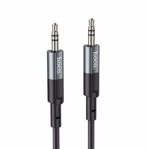 Cable AUX Jack 3,5 mm to Jack 3,5 mm Hoco 1 m UPA23 metal gray