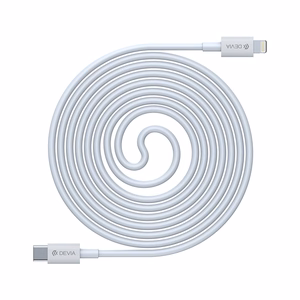 Devia kabelis Smart EC146 PD USB-C - Lightning 20W 3A baltas