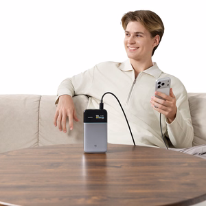 "Cuktech PB150S" 100W 15000mAh maitinimo bankas - pilkos spalvos