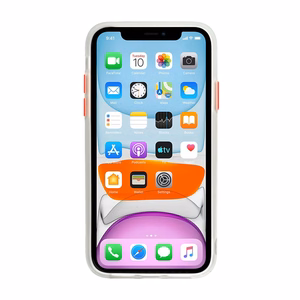 Vennus Color Button Bumper for Samsung Galaxy A20S Transparent
