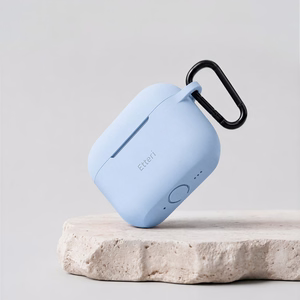Etteri silikoninis dėklas, skirtas AirPods Pro 3 šviesiai mėlynas