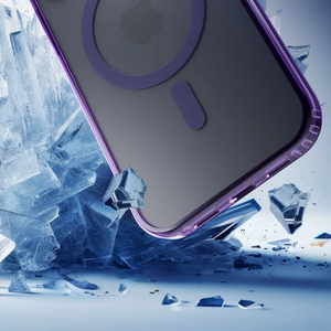 3mk Frosty Magnetinis dėklas telefonui Apple iPhone 16E - violetinis