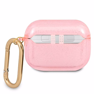 Guess GUAPUCG4GP AirPods Pro dėklas rožinis/rožinis Glitter kolekcija