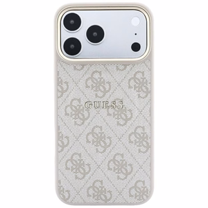 Guess Embossed 4G Classic MagSafe dėklas, skirtas iPhone 17 Pro / 18 Pro – spalva: rožinė