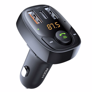 Rock FM transliatorius B301 MP3, Bluetooth - 2xUSB + Type C + micro SD - 36W juodas