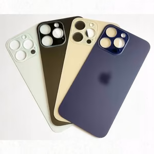 Back Cover Compatible With iPhone 14 Pro / Silver / (Bigger camera hole version) / OEM