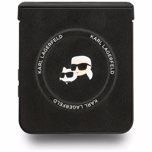 KARL LAGERFELD чехол для SAMSUNG Z Flip7 совместимый с MagSafe KLHMZF7PSMLRKCK (PU K&C PINS) чёрный