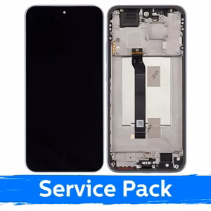 Ekranas skirtas Xiaomi Redmi Note 15 Pro 5G su rėmeliu / Glacier Blue / (Service Pack)