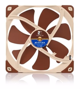 Noctua NOC-NF-A14-ULN kompiuterio aušinimo komponentas Kompiuterio korpuso ventiliatorius 14 cm smėlio, rudas 1 vnt.