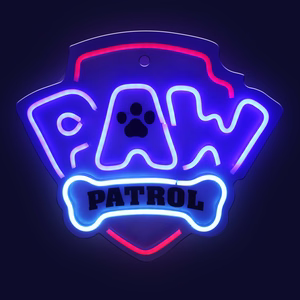 Pakabinamas Paw Patrol LED neoninis šviestuvas ant organinio stiklo – logotipas OW-130146