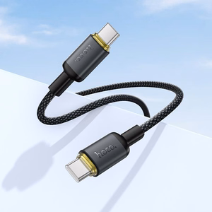 Кабель USB C на USB C Hoco 3A 60W 1 m X128 Benefit черный