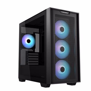 ASUS A21 PLUS MidiTower juodas ARGB skaidrus skydelis MicroATX MiniITX