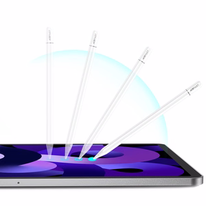 Acefast V3 kapacityvinis rašiklis iPad su belaidžiu įkrovimu ir 2 keičiamais antgaliais - baltas