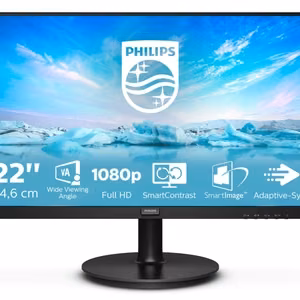 Philips V Line 221V8A/00 monitorius 54,6 cm (21,5") 1920 x 1080 pikselių Full HD juodas