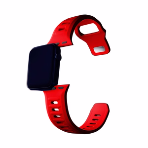 38/40/41/42 mm Red (small) - 3mk Silicone Watch Strap for Apple